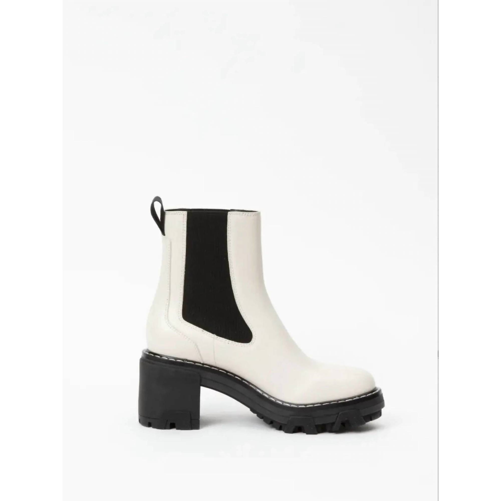 New Rag & Bone Shiloh Mid Chelsea Boot In Antique White